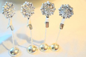 Crystal Escort Card Clips {Quantity 28}