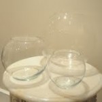 Assorted Round Glass Vases